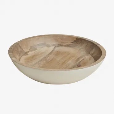 Decoratieve Schaal Van Mangohout Fruela Ø30 Cm - Sklum