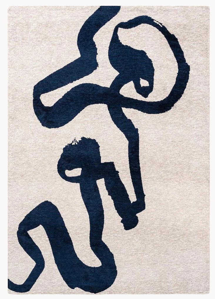 Wasbaar jacquard in- & outdoor vloerkleed Ribbon