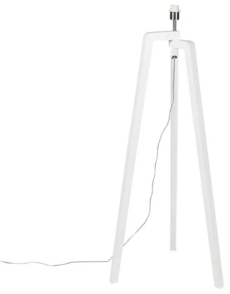 Moderne vloerlamp wit zonder kap - Puros