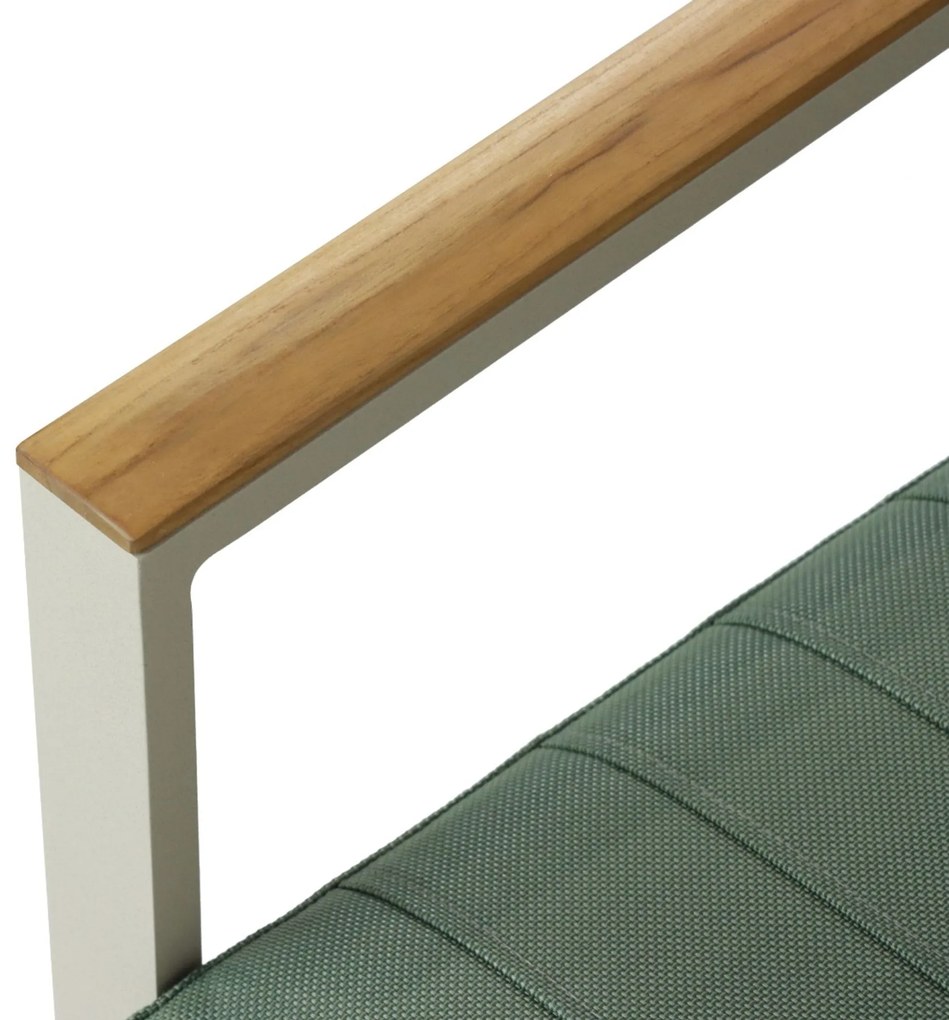 Tuinstoel Aluminium/Teak Taupe-naturel-bruin Lifestyle Garden Furniture Faro