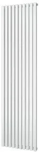 Plieger Siena designradiator verticaal enkel 1800x462mm 1094W zilver metallic