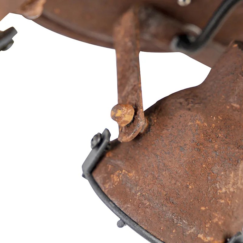 Smart plafondlamp roestbruin incl. 3 WiFi GU10 - Sorra