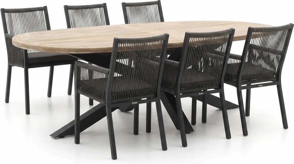 Diningset Manifesto  | 6 personen | Tuinset teakhout | 7-delig | Kees Smit Tuinmeubelen