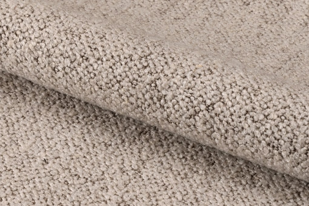 NELA Beige Latte (stof Monza 90)/beige poten - MODERNE GESTOFFEERDE DRAAISTOEL VOOR WOONKAMER/EETKAMER/KANTOOR LOFT