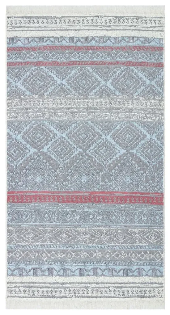 vidaXL Vloerkleed 120x180 cm katoen roze en aqua