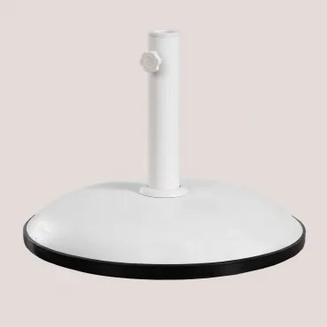 Ronde Parasolvoet Ø50 Cm In Beton Zante Gardenia Wit - Sklum
