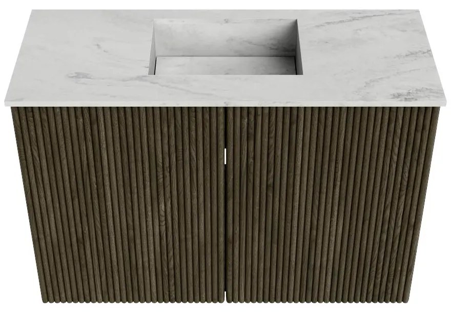 Mondiaz Joya DLux 60cm toiletmeubel shadow met wastafel faye midden 1 kraangat opalo