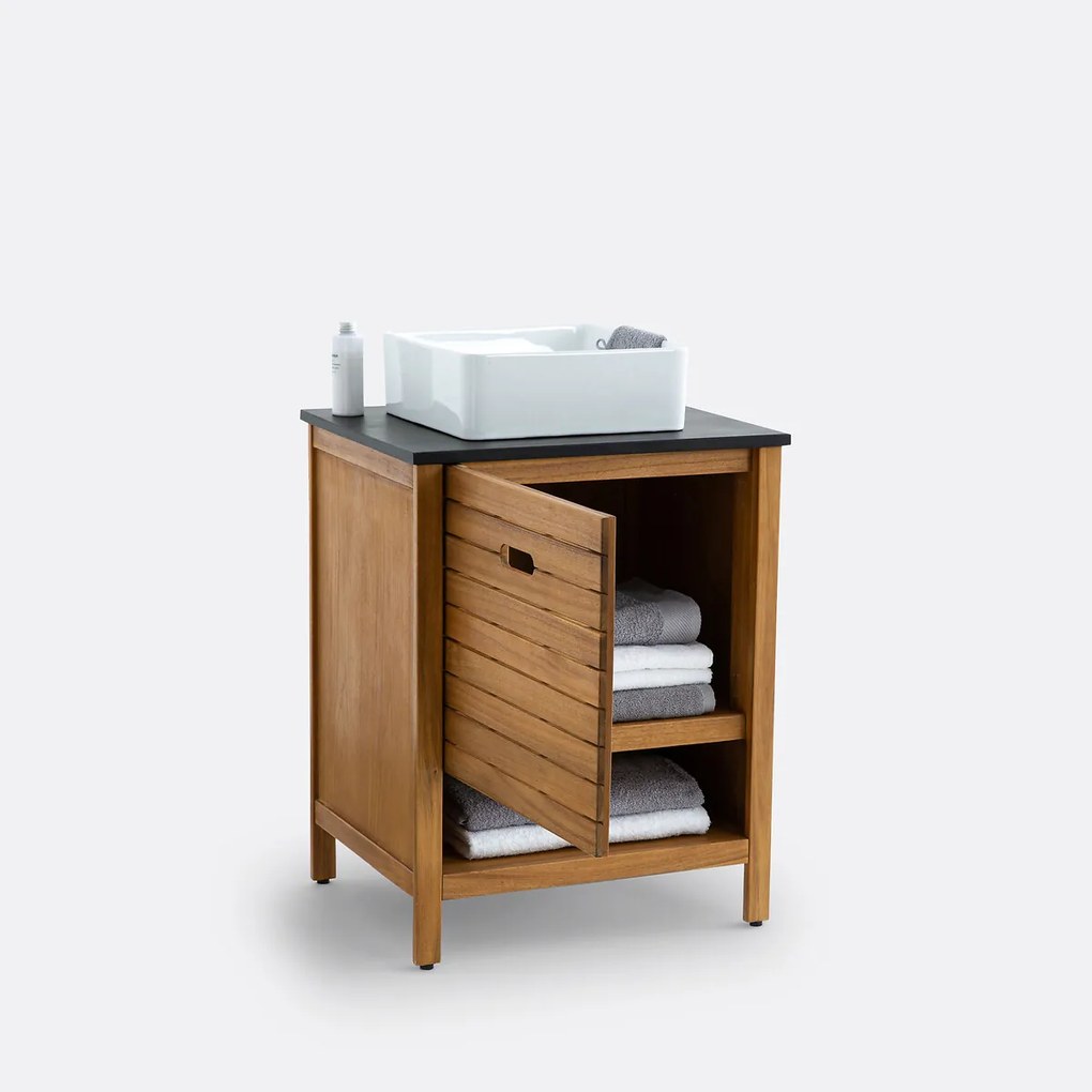 Badkamermeubel, Saturne, Acacia, 60 cm
