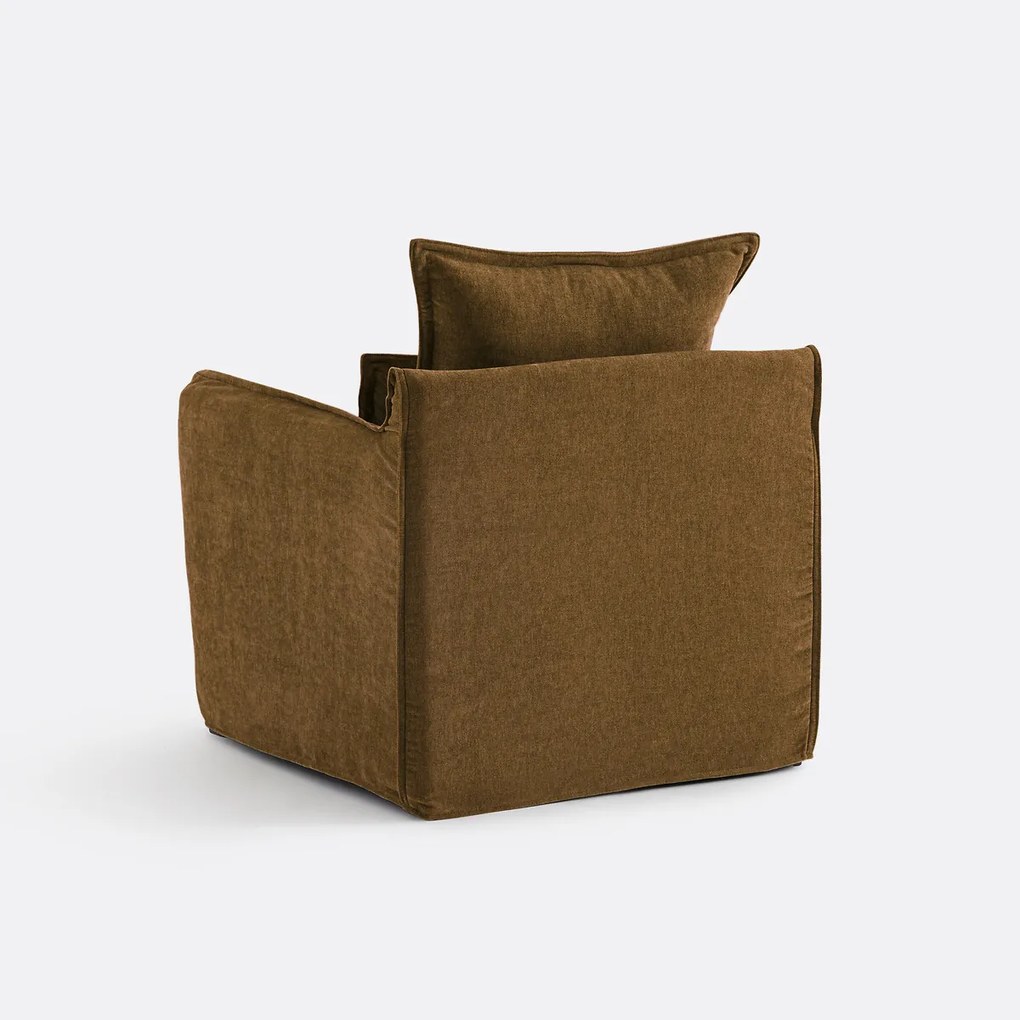 Fauteuil, afneembare hoes, in gemêleerd polyester, ODNA