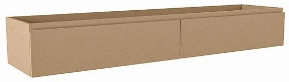 Mondiaz FOGE wastafelonderkast - 170x41x25cm - 2 lades - uitsparing midden - softclose - Oro M44258Oro