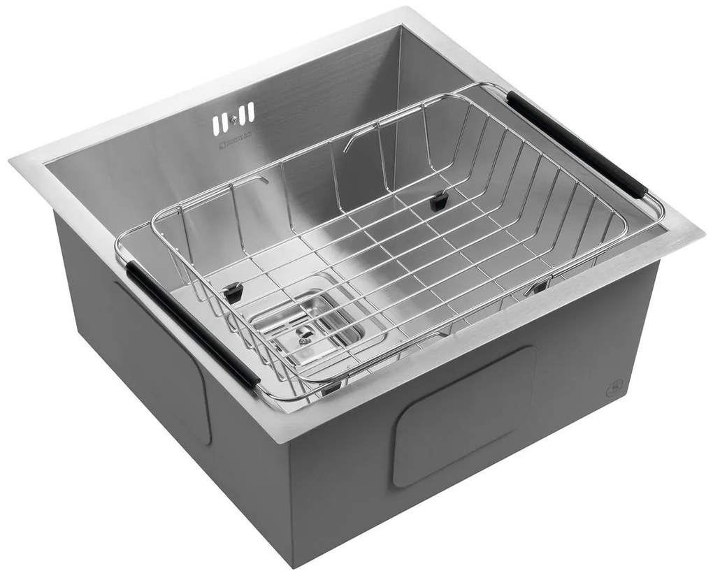 Sapho Zero spoelbak 44x43x20cm RVS