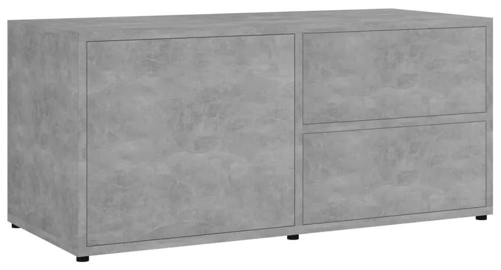 vidaXL Tv-meubel 80x34x36 cm spaanplaat betongrijs