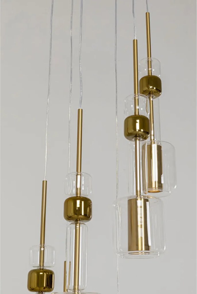 Trapse Hanglamp Goud En Glas