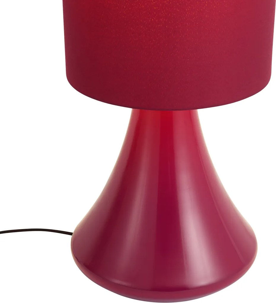 Retro vloerlamp paars met stoffen kap - Mina