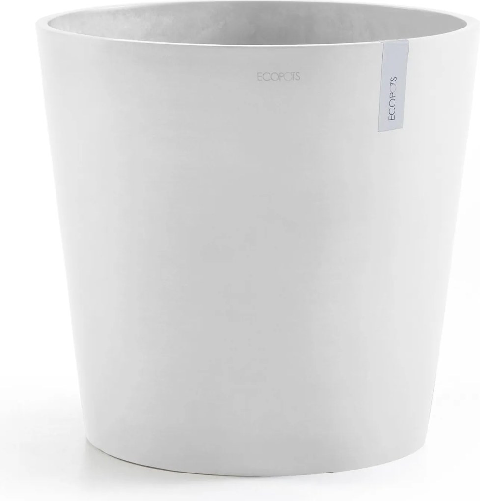 Ecopots bloempot Amsterdam 50 - Rond - Pure White - Diameter 50,5 x H43,5 cm