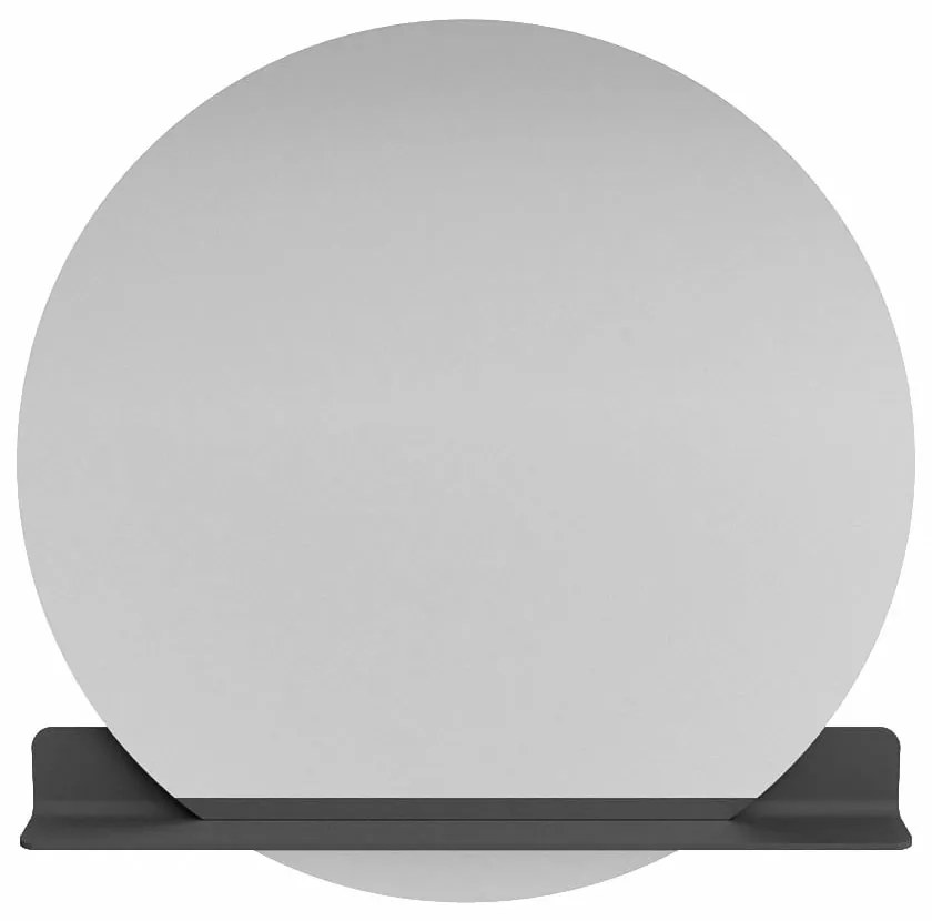 Mondiaz Spot spiegel rond Ø110cm met planchet dark grey