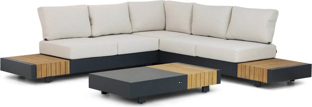 Loungeset 5 personen Aluminium Grijs Santika Furniture Santika