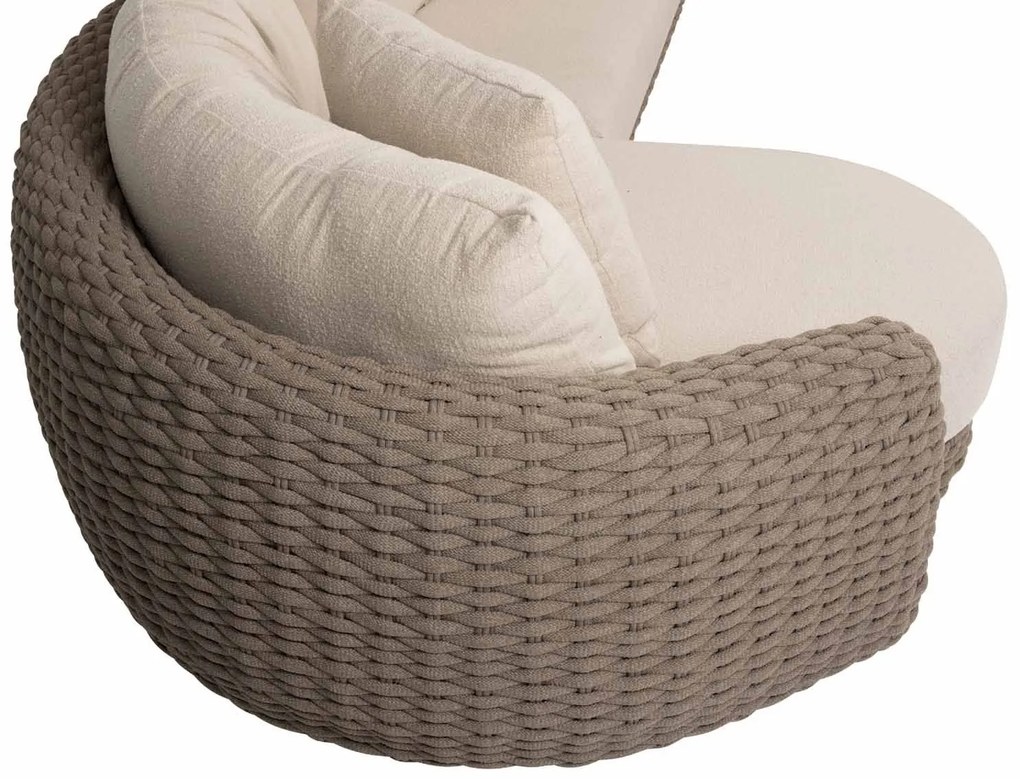 4 Seasons Outdoor Maxime chaise loungebank terre LoungebankLoungeset   bruin weerbestendig