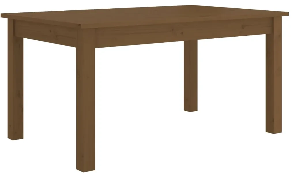 vidaXL Salontafel 80x50x40 cm massief grenenhout honingbruin