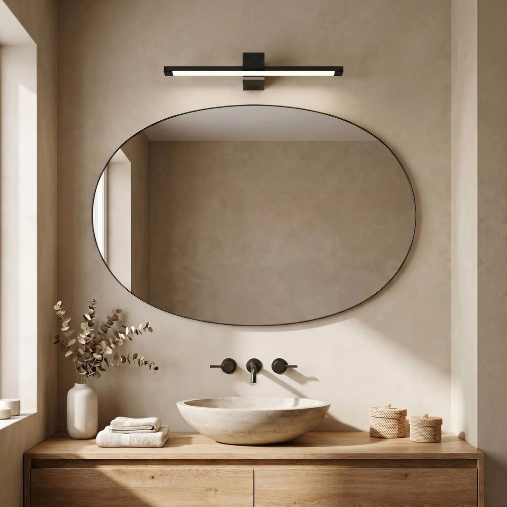 Badkamer LED-wandlamp SWE050-1W 60 cm Black