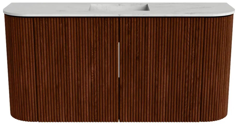 Mondiaz Joya DLux 85cm toiletmeubel ronding links/rechts ruby met wastafel faye midden zonder kraangat opalo