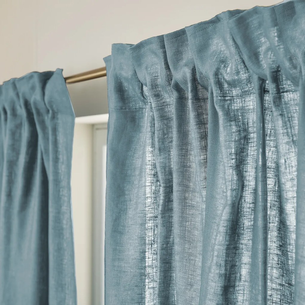 Gordijn van gewassen Linnen met ruflette-afwerking, Private