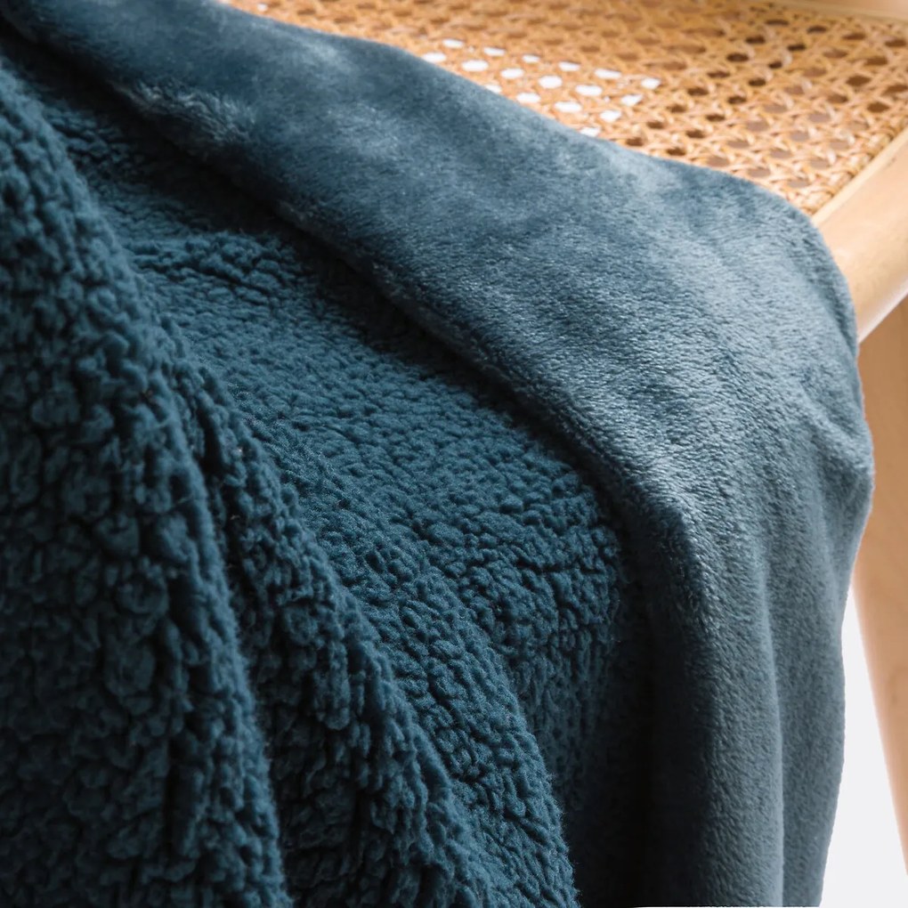 Plaid in fleece en sherpa, Maxine