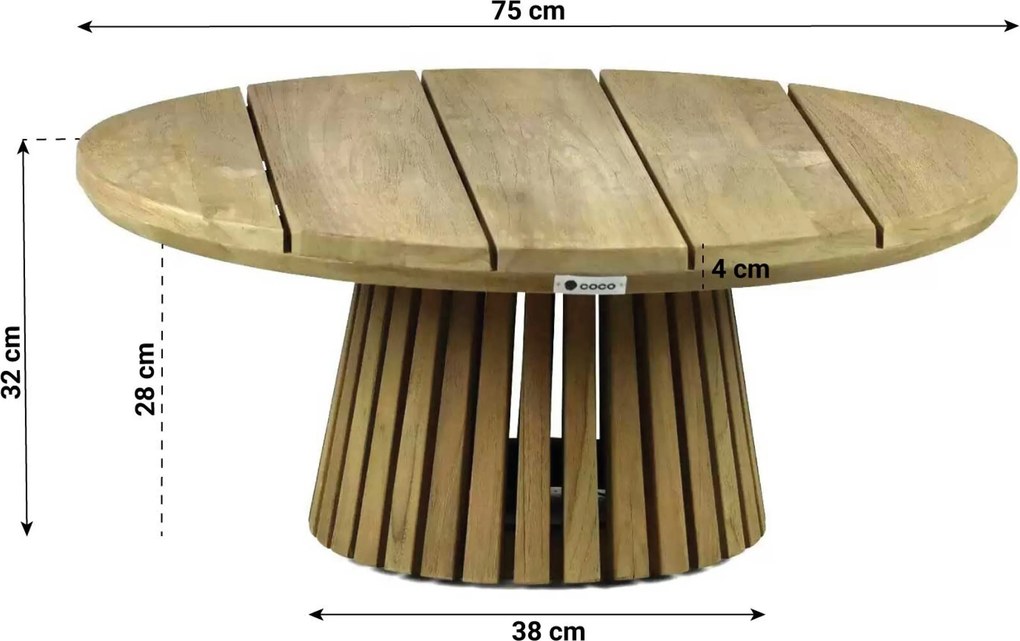 Stoel en Bank Loungeset 5 personen Rope Zand/Beige  Coco Viento/Fungo