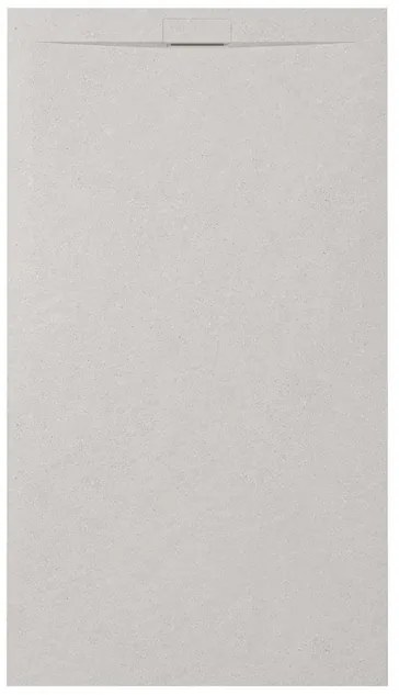 Zenon Essenza Minimal douchevloer - 100x90cm - antislip - antibacterieel - mineraalmarmer - rechthoek - Vertigo light (grijs) 400000000000044979