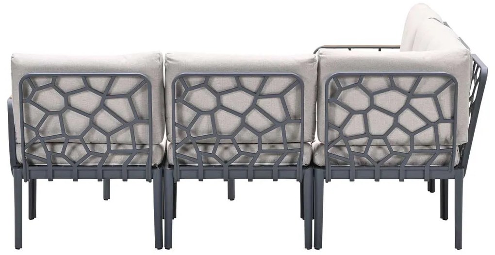 Garden Impressions Hareno loungeset 6-delig - antraciet