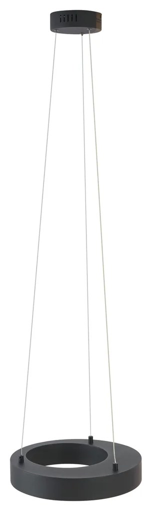 Moderne hanglamp zwart 35cm 3-staps dimbaar - Organici