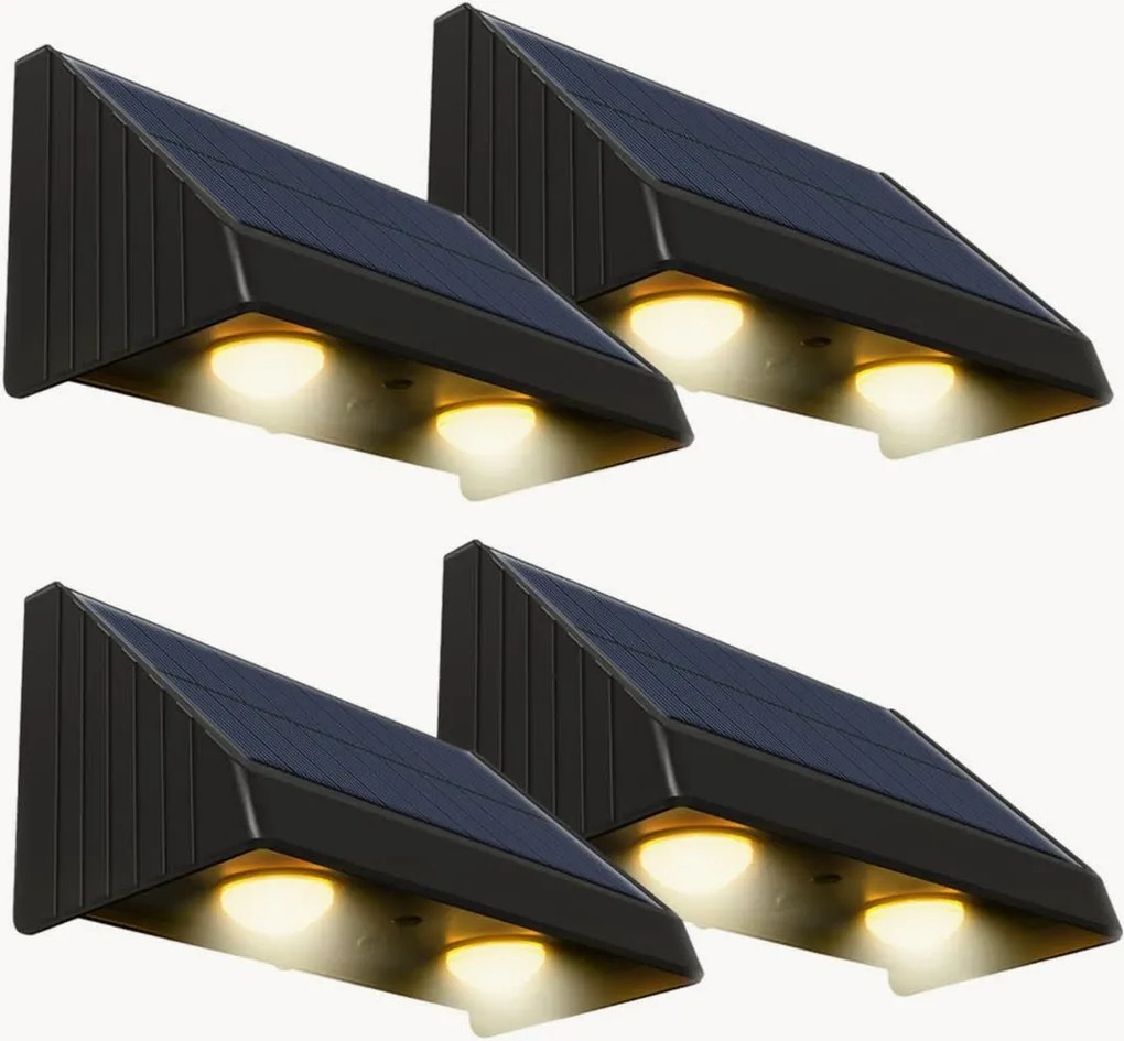 Set van 4 solar LED-wandlampen Kyla