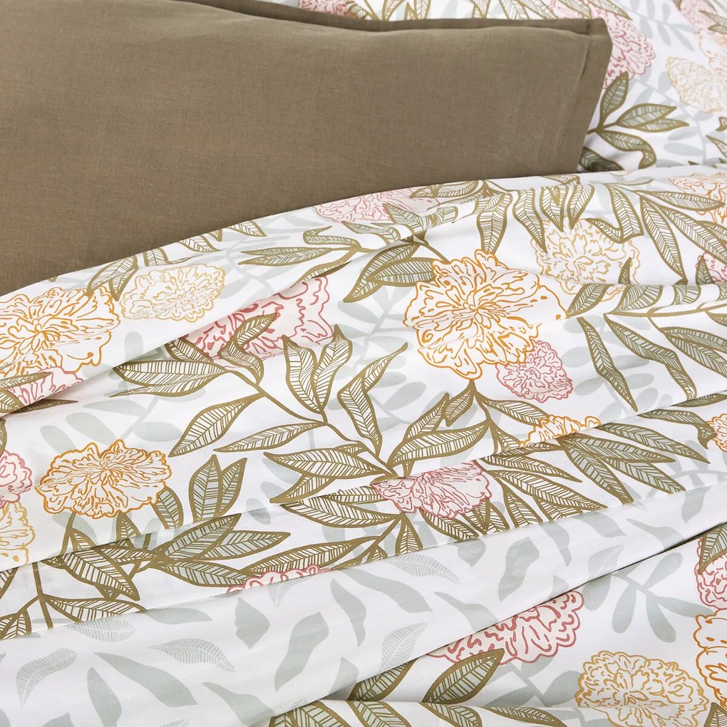 Hoeslaken in perkalkatoen, omslag 30 cm, Dolce