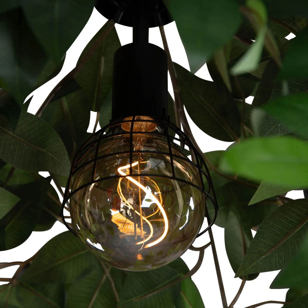 Bohemian plafondlamp groen - Leavy E27 Bohemian bol / globe / rond Binnenverlichting Lamp