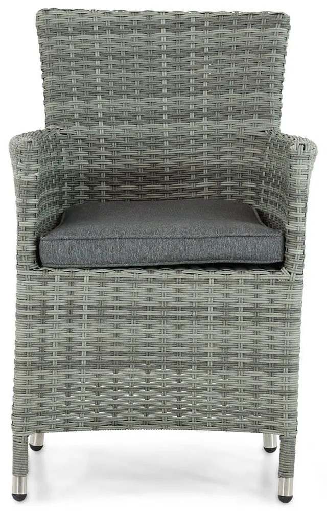 Tuinset 4 personen 150 cm Wicker Grijs Domani Furniture Miami/Venustas