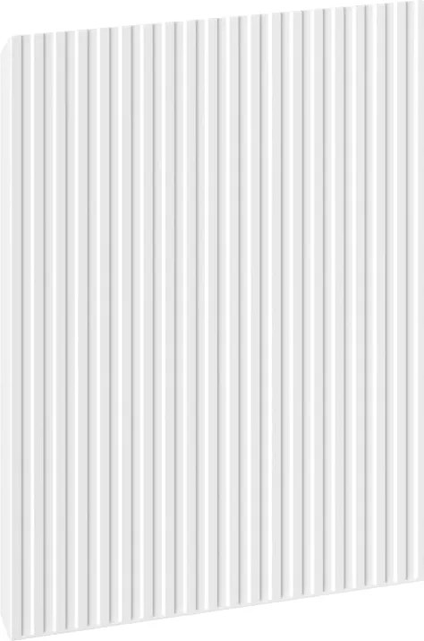 Mexen Rivel geribbelde voorkant voor badkamerkast 30 x 43,5 cm, wit mat - 91A21-0300-470-1-01