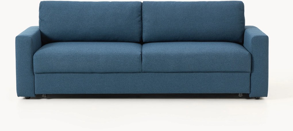 Bouclé slaapbank Tasha (3-zits) met opbergruimte