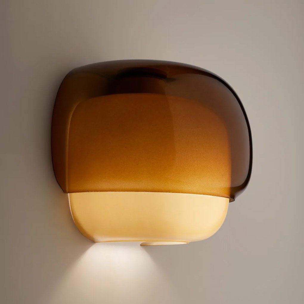 Wandlamp van gekleurd glas, KINOKO