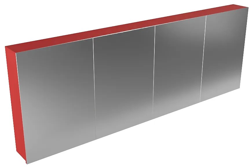 Mondiaz Cubb spiegelkast 200x70x16cm fire met 4 deuren