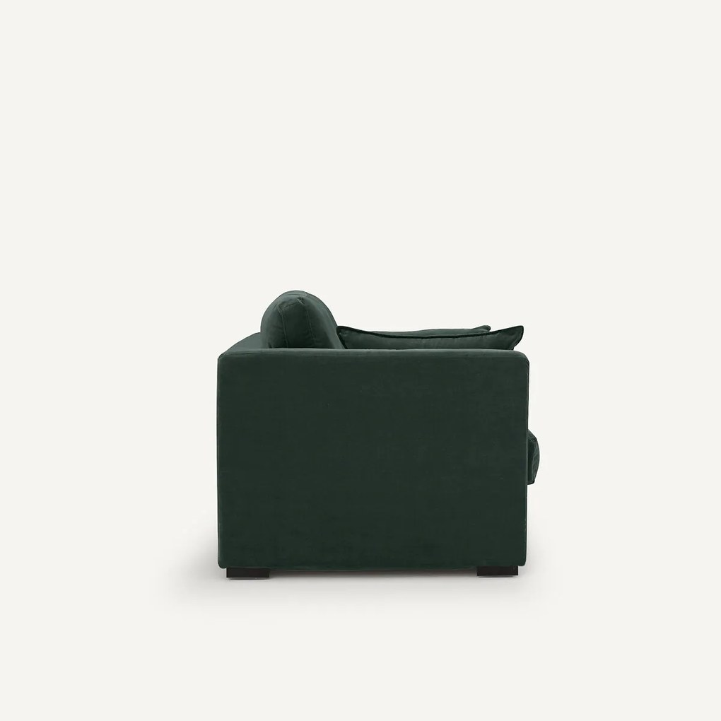 Sofa 3-er, cabrio, fluweel, NÉO KINKAJOU