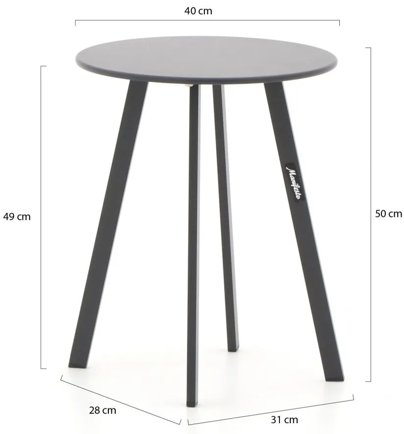 Forza Nuro/Bovezzo stoel-bank loungeset 6-delig