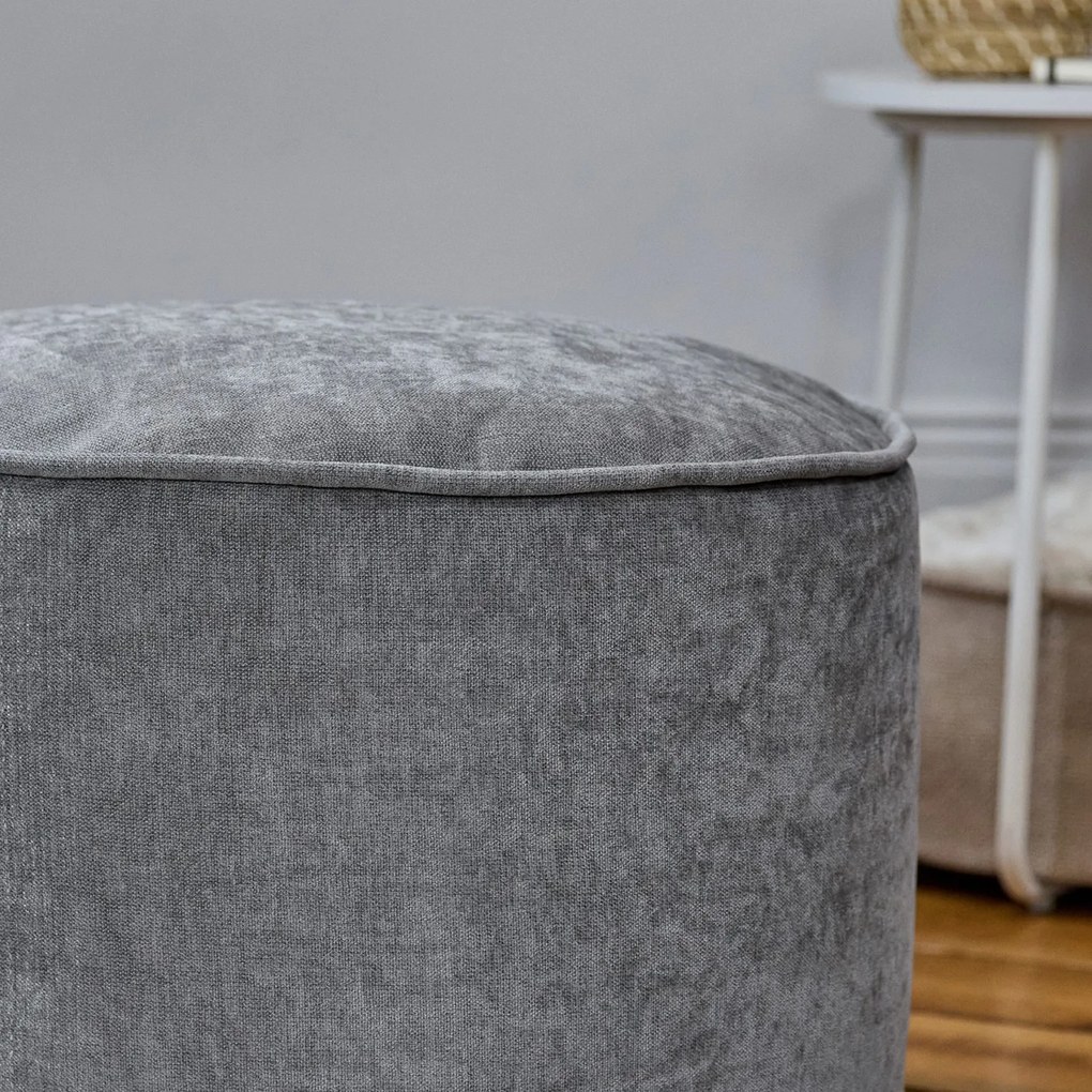 Milano Round Chenille Footstool