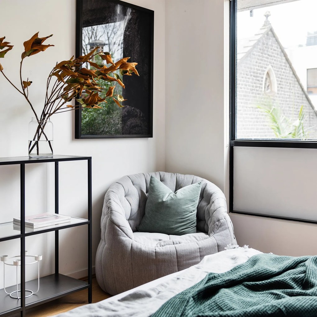 Butterfly Zitzak - Keystone Grey (Tweedekans)