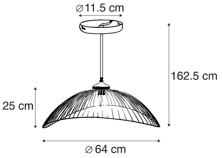 Design hanglamp messing 64 cm - Pia Design E27 rond Binnenverlichting Lamp