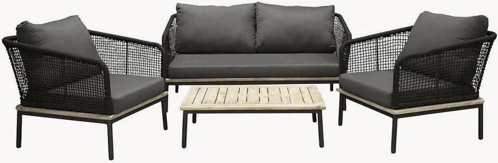 Lounge set Andorra van acaciahout, 4-delig