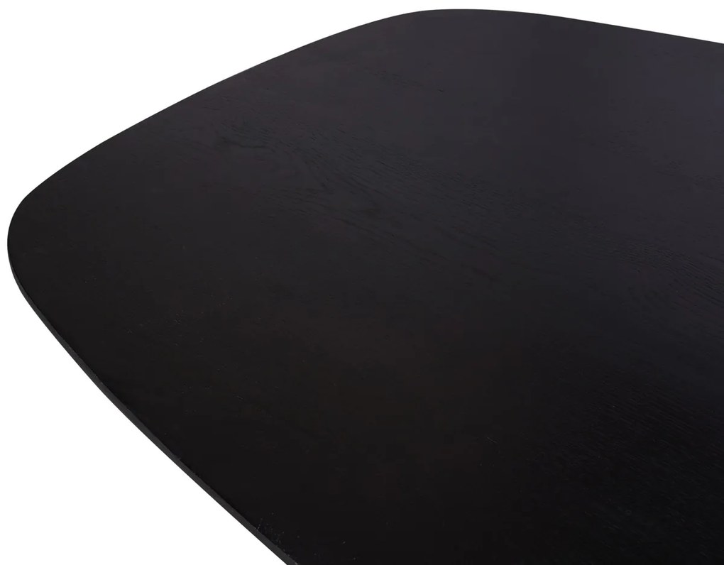 Starfurn Ferris Eiken Eettafel Deens Ovaal Zwart 240 Cm - 240 X 110cm.