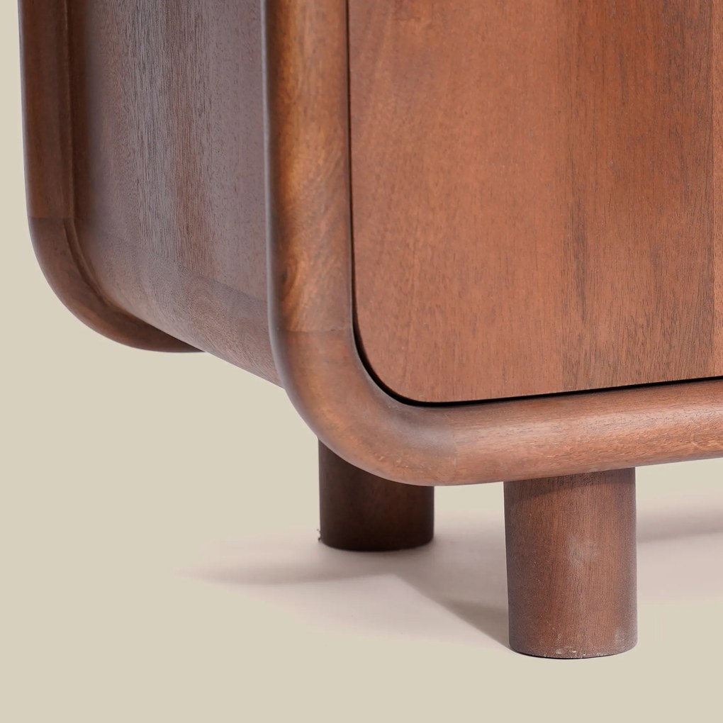 Houten Kastje Met Ronde Hoeken - 90x43x75cm.