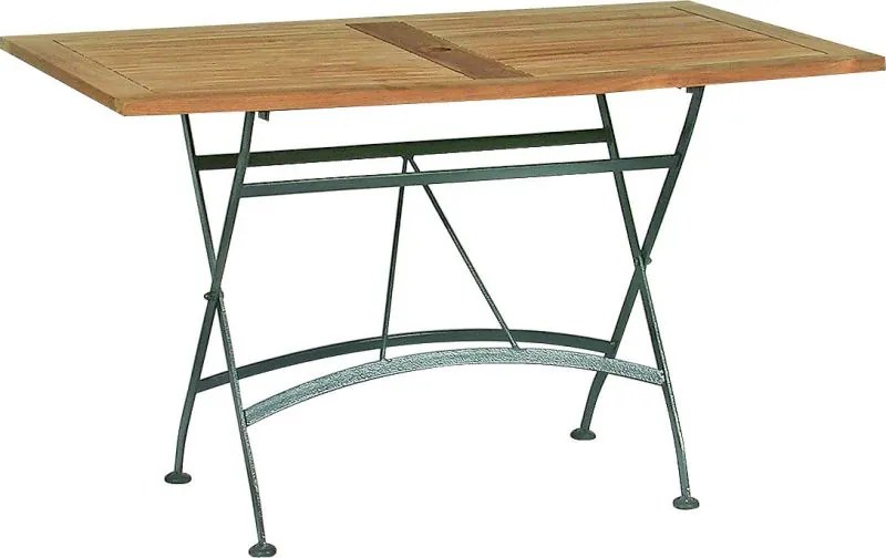 4 Seasons Outdoor inklapbare Darwin tafel 120 x 70 cm  Tuintafel    houtkleur weerbestendig