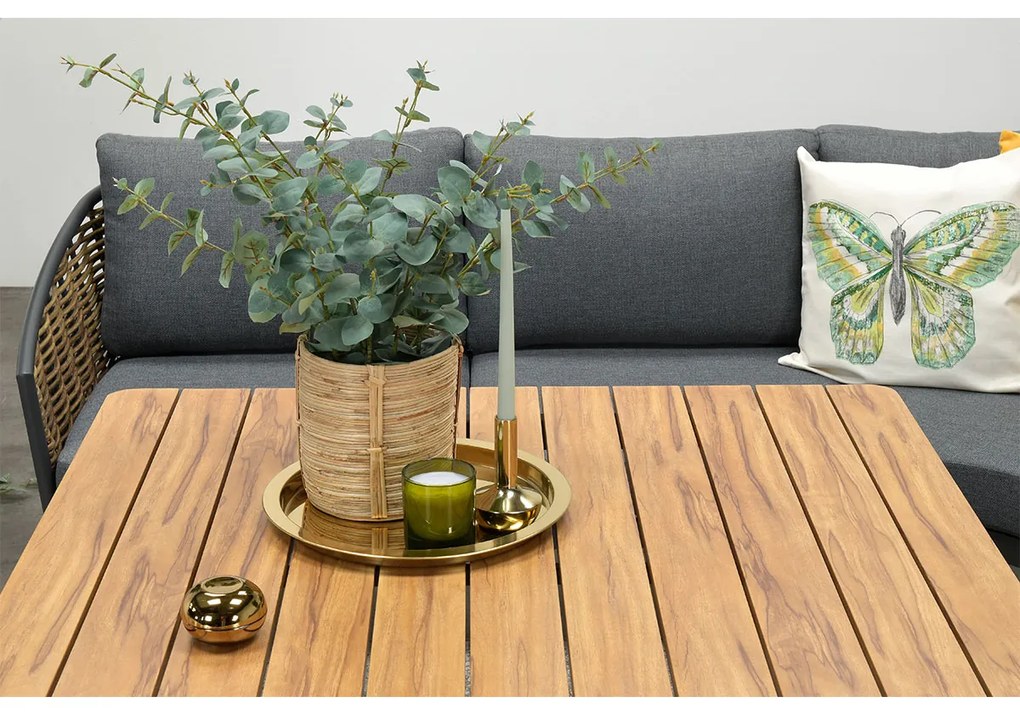 Garden Impressions San Vito lounge dining set 4-delig - donker grijs
