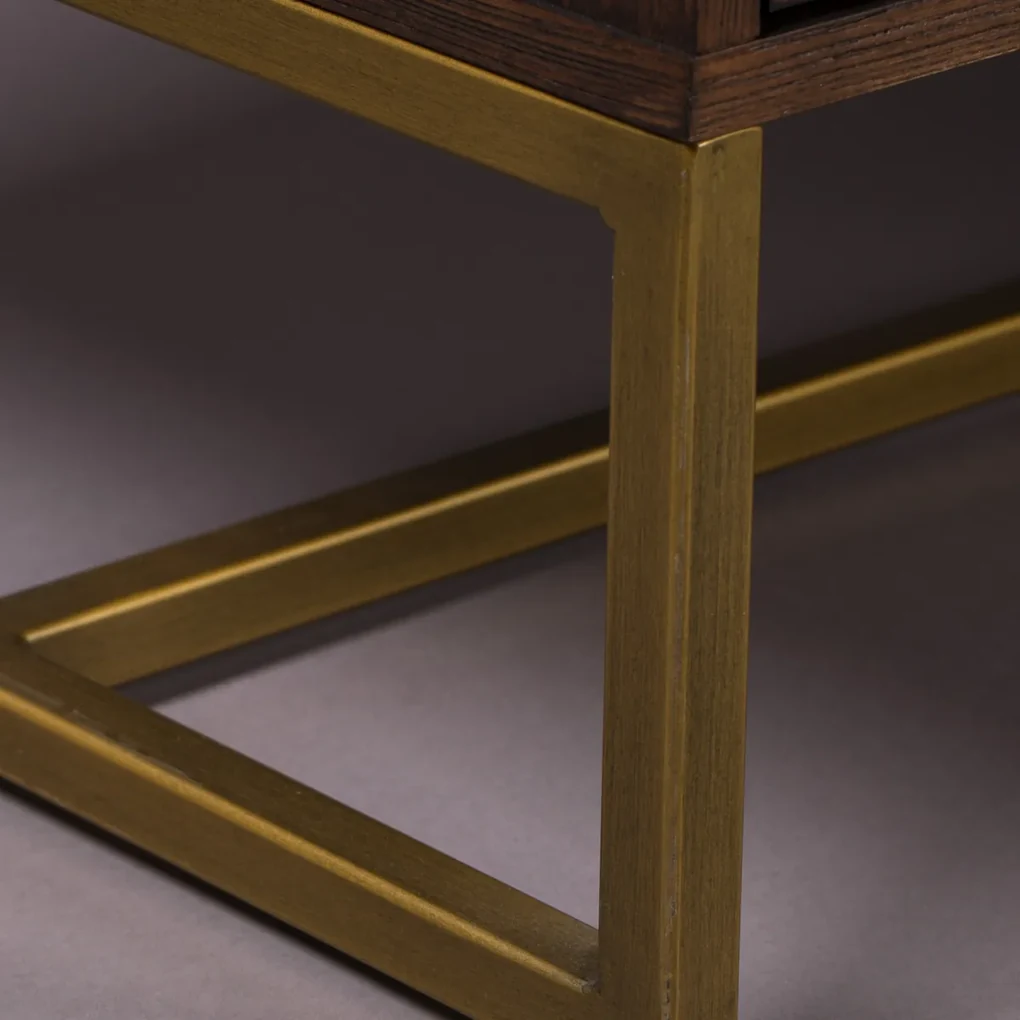 Dutchbone Class Dressoir Visgraat En Messing - 180x45x80cm.